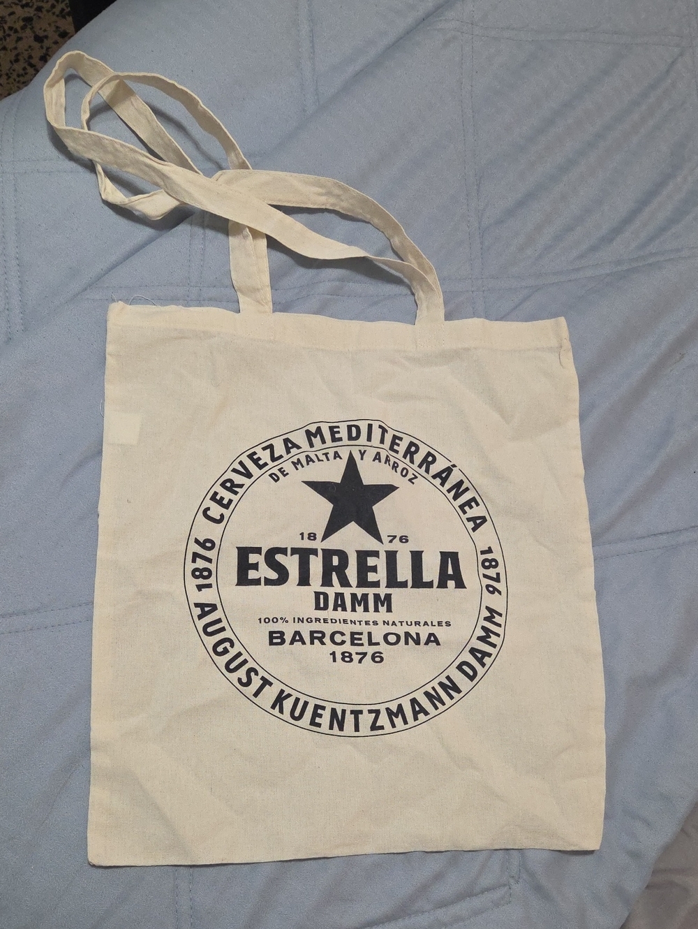 Cream Canvas Tote Bag